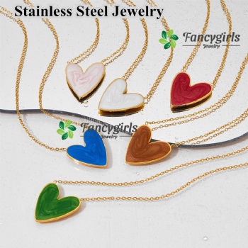Stainless steel gold plated necklace for women