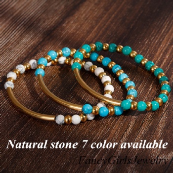 Natural stone bracelet