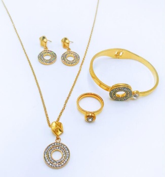 Stainless steel jewelry set