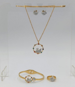 Stainless steel jewelry set