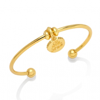 Zircon gold plated copper/brass open cuff bracelet bangle