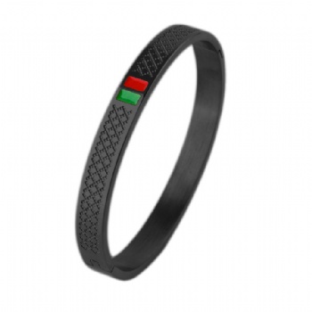 Stainless steel tricolor bangle bracelet jewelry