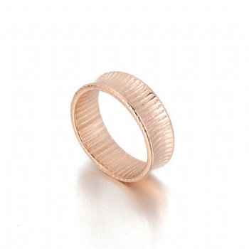 18K gold plated stainless steel ring jewelry