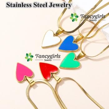 Stainless steel gold plated necklace for women